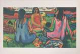 Inimá de Paula (1918-1999), Mulheres de Pescadores - Litogravura 119/120, sem moldura.