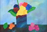 Aldemir Martins (1922-2006), Vaso de Flores e Caju - Acrílico sobre tela. Datado 2002. Acompanha certificado de autenticidade emitido pelo filho do artista.