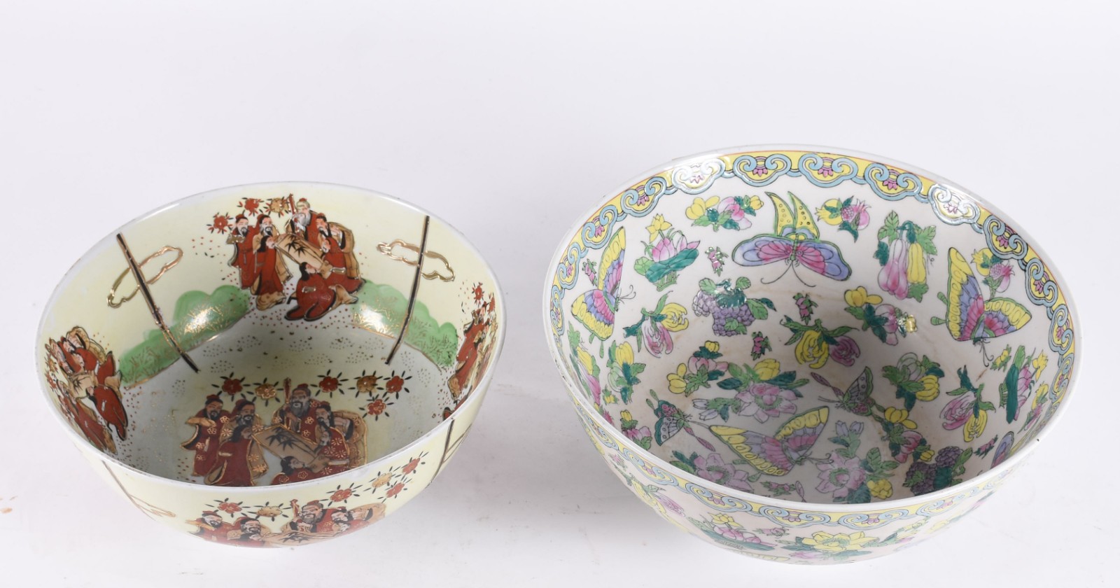 Dois bowls de porcelana oriental em policromia. - foto 2 de 5