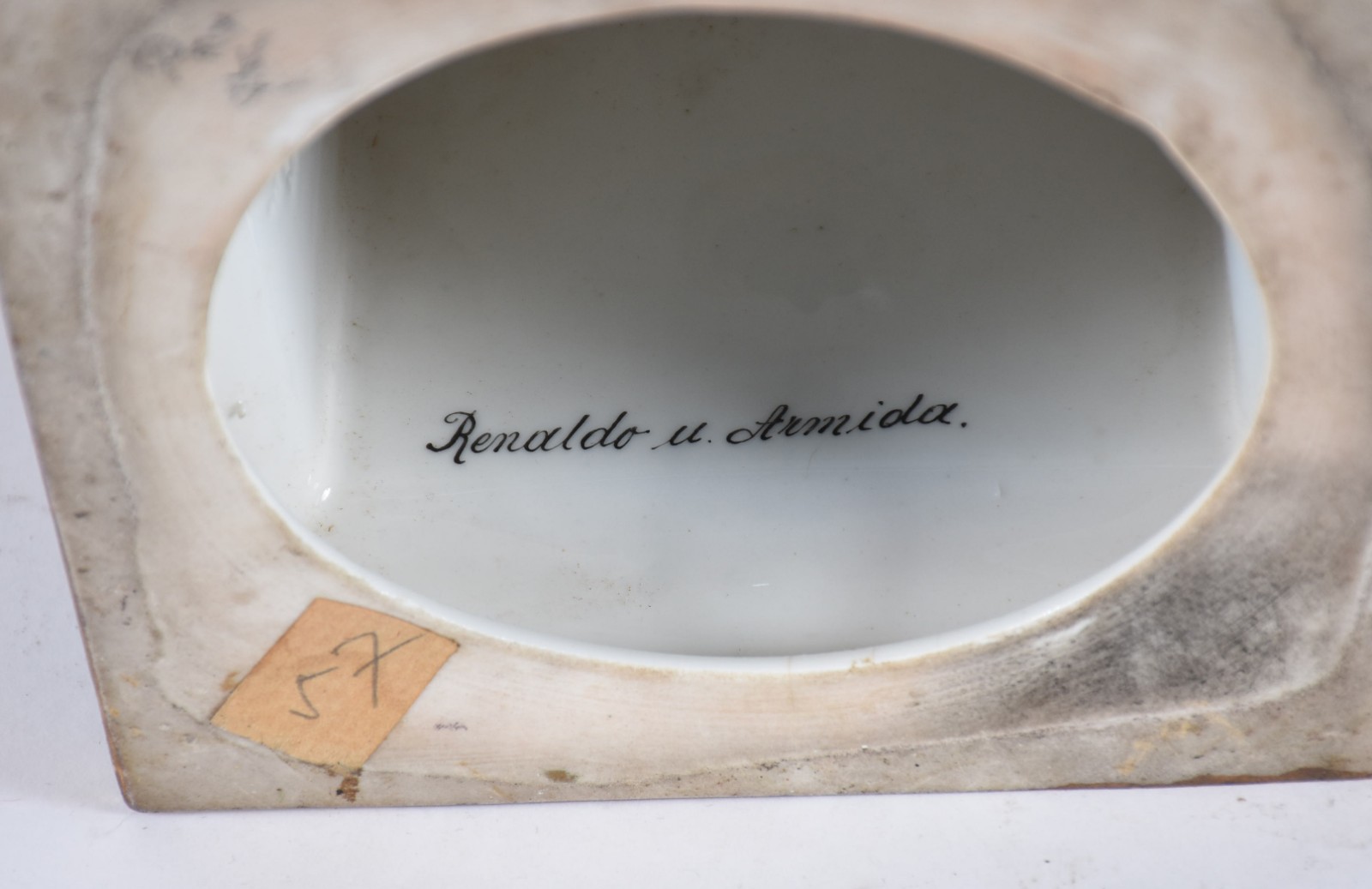 Par de abatjoures de porcelana Austríaca na cor azul cobalto com... - foto 8 de 8