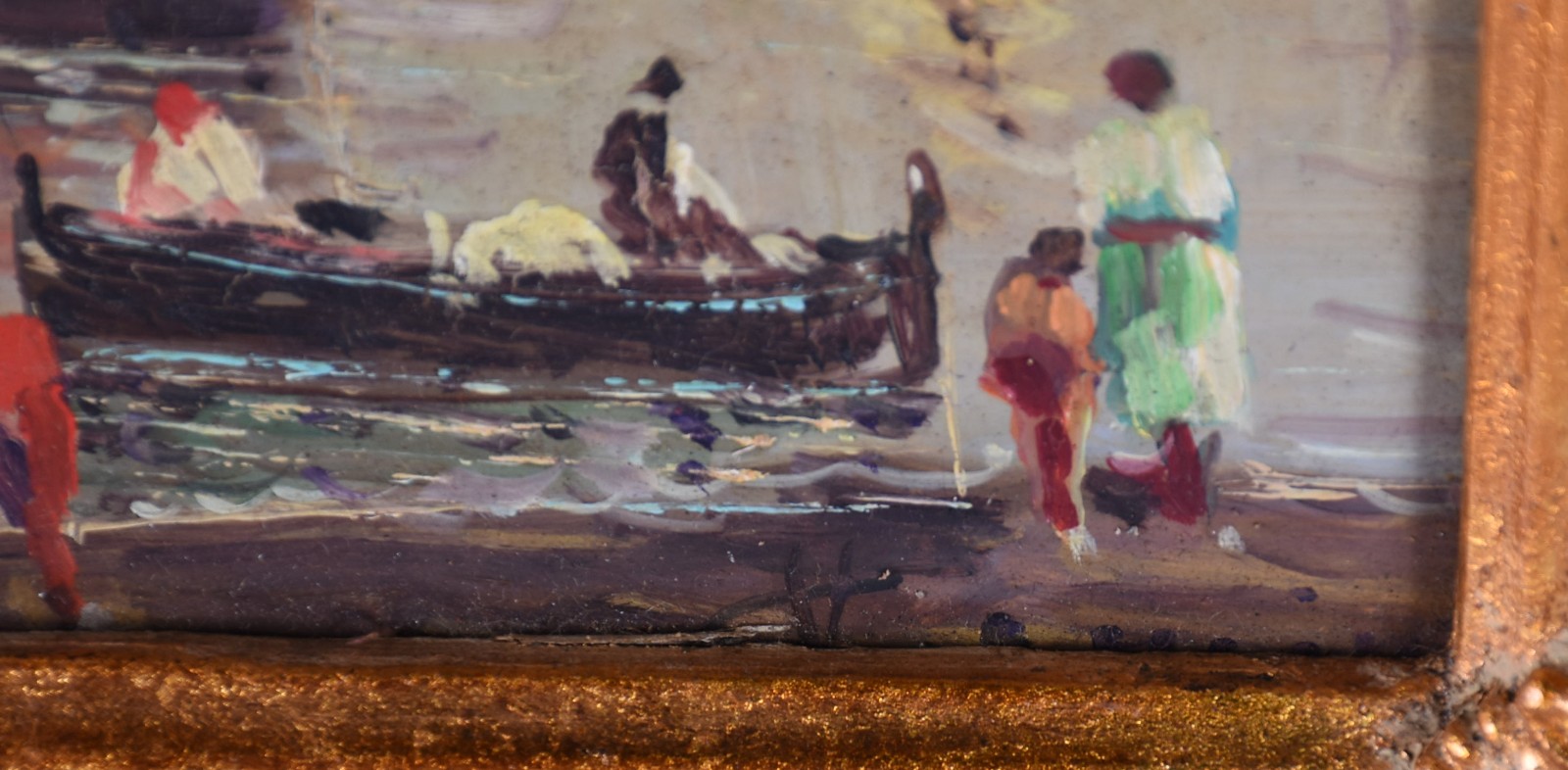 Vincenzo Cencin (1925-2010), Marinhas com barcos - foto 2 de 4