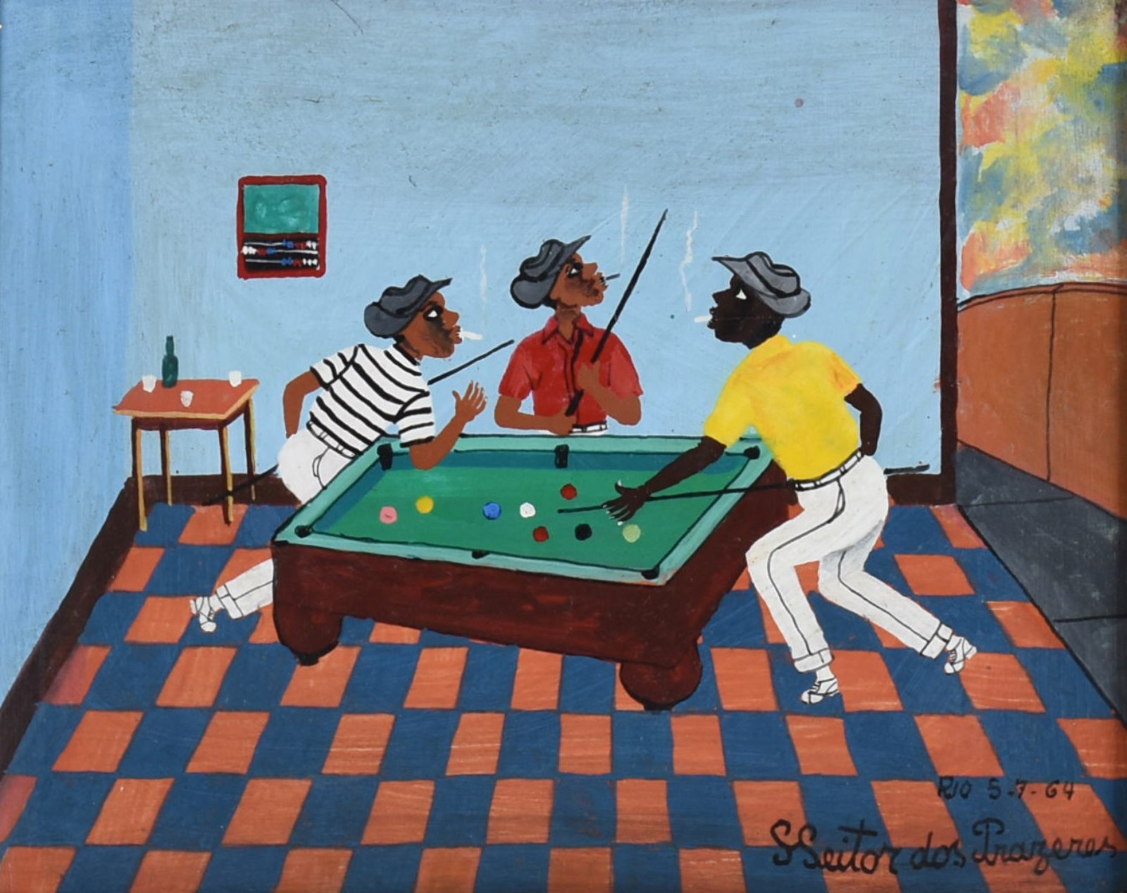Heitor dos Prazeres (1898-1966), Jogo de sinuca - foto 1 de 4