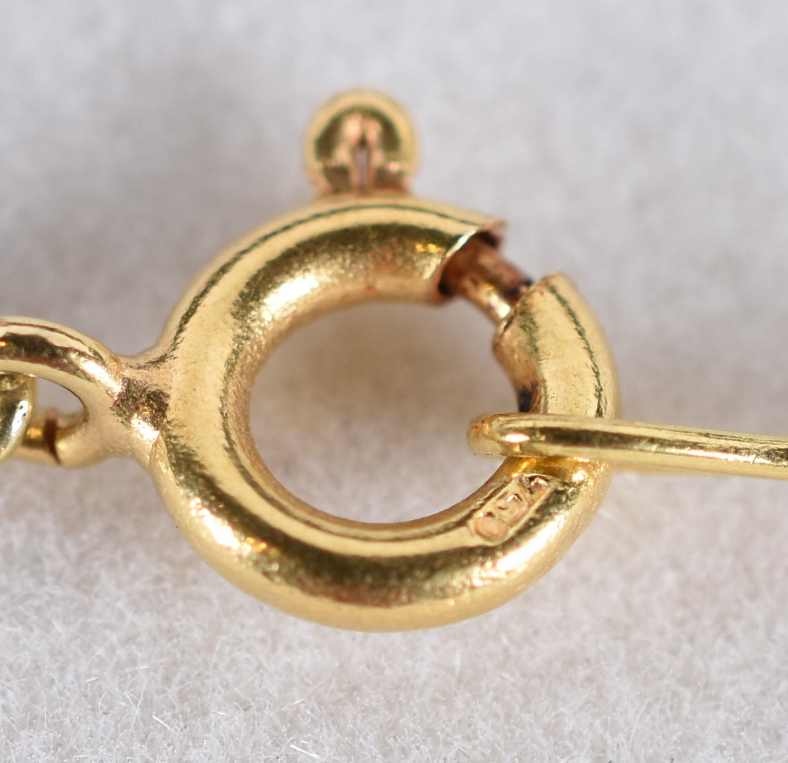 Colar de ouro 18 k feitio elos no feitio oito vazado e intercalado de... - foto 6 de 6