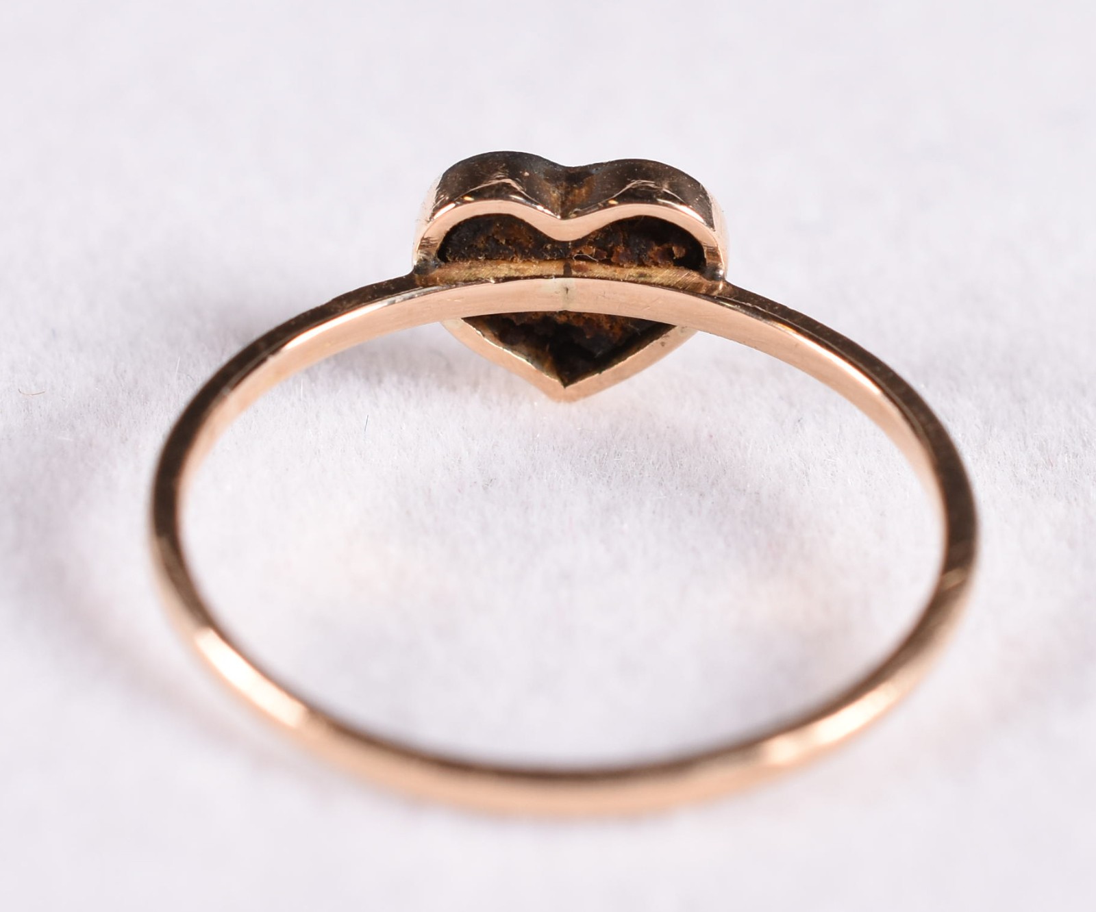 Anel de ouro 18 k, contraste 750 com 2 brilhantes, aro 15 (Por... - foto 3 de 3