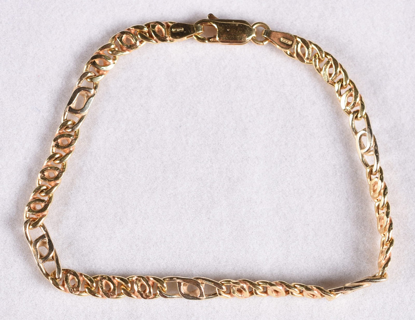 Pulseira de ouro 18k, contraste 750 (Por motivos de segurança a peça... - foto 2 de 3