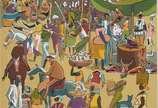 Hector Carybé (1911-1997), Feira - Gravura 45/500 - datado 90.