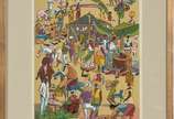 Hector Carybé (1911-1997), Feira - Gravura 45/500 - datado 90.