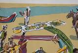 Hector Carybé (1911-1997), Feira - Gravura 45/500 - datado 90.