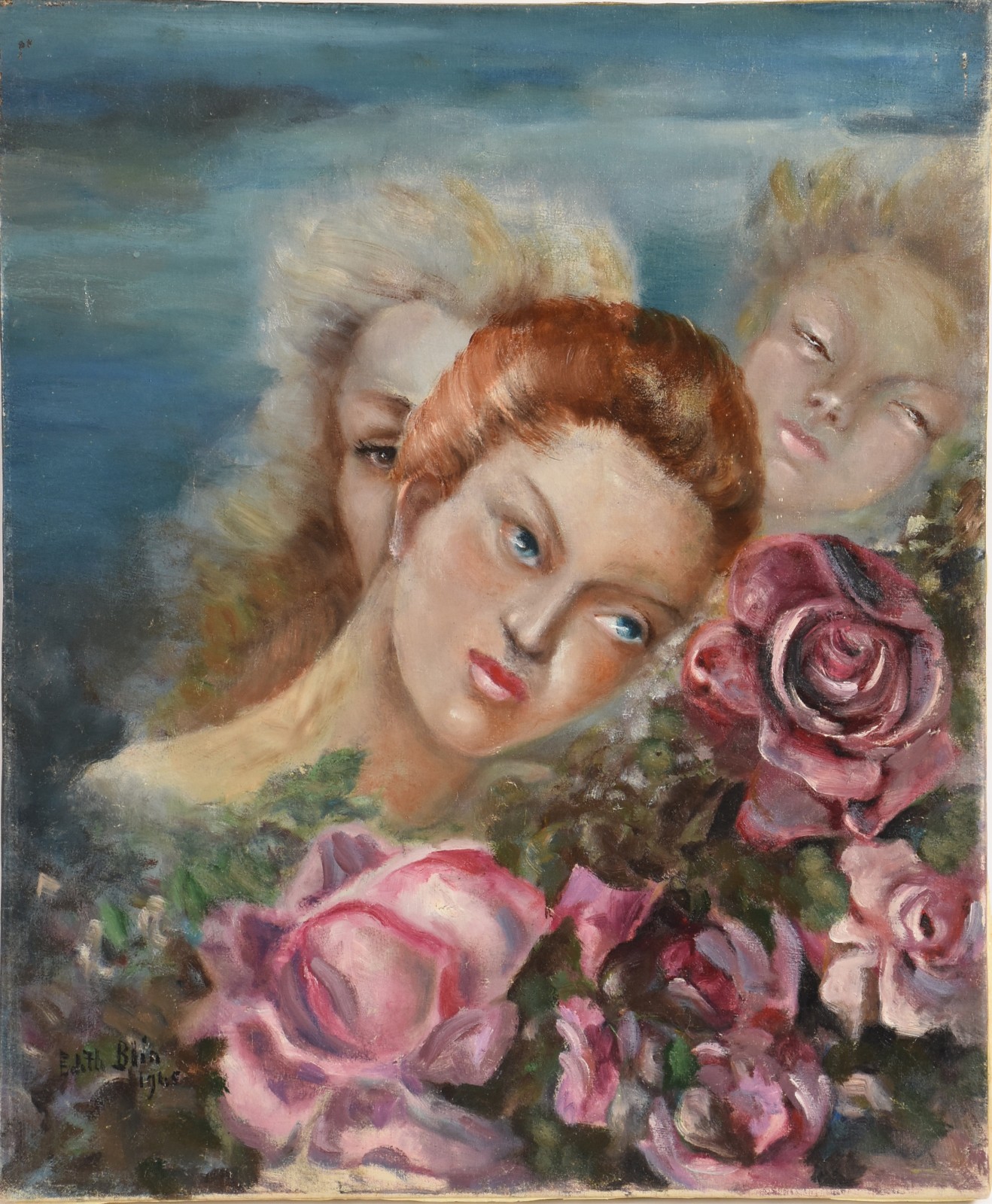 Edith Blin (1891-1983), Figuras com Flores - foto 1 de 3