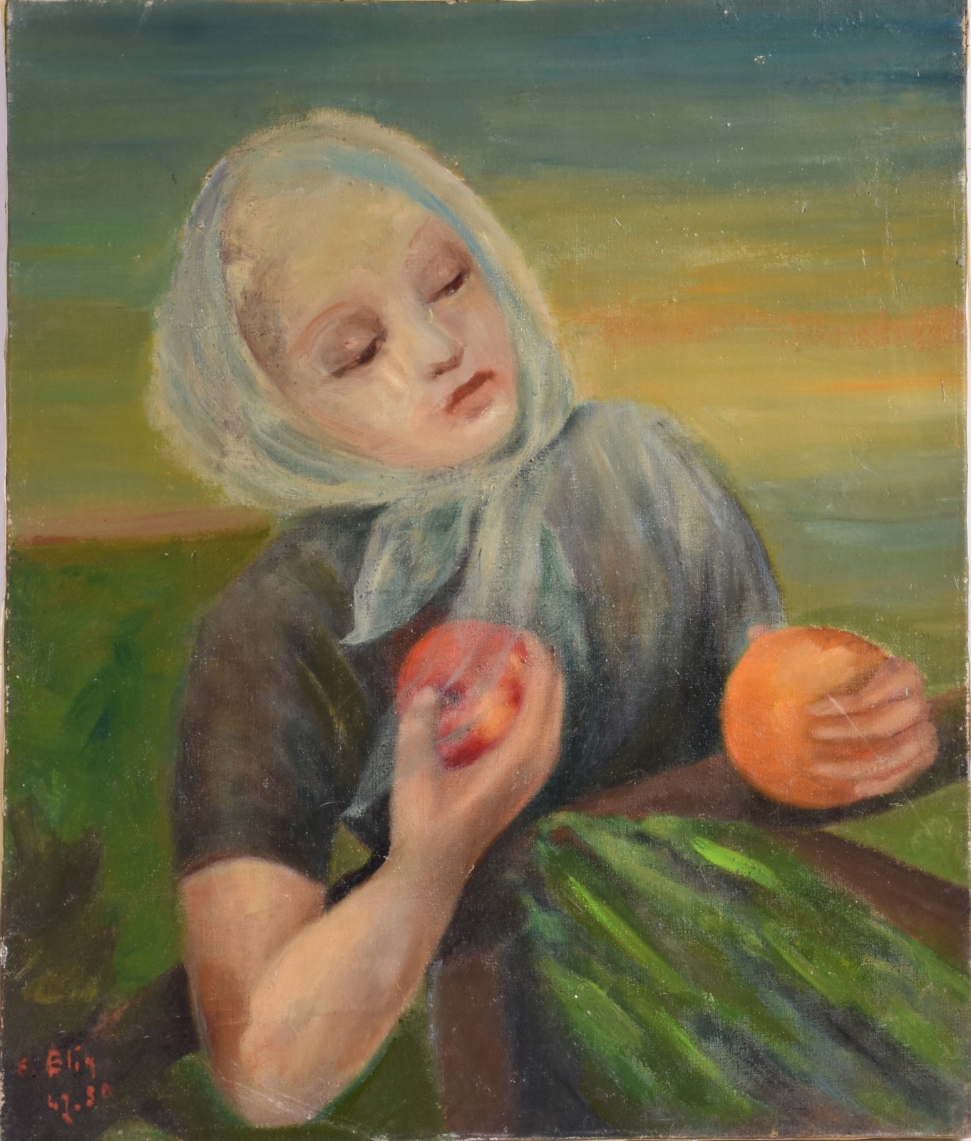 Edith Blin (1891-1983), Moça com Frutas - foto 1 de 4