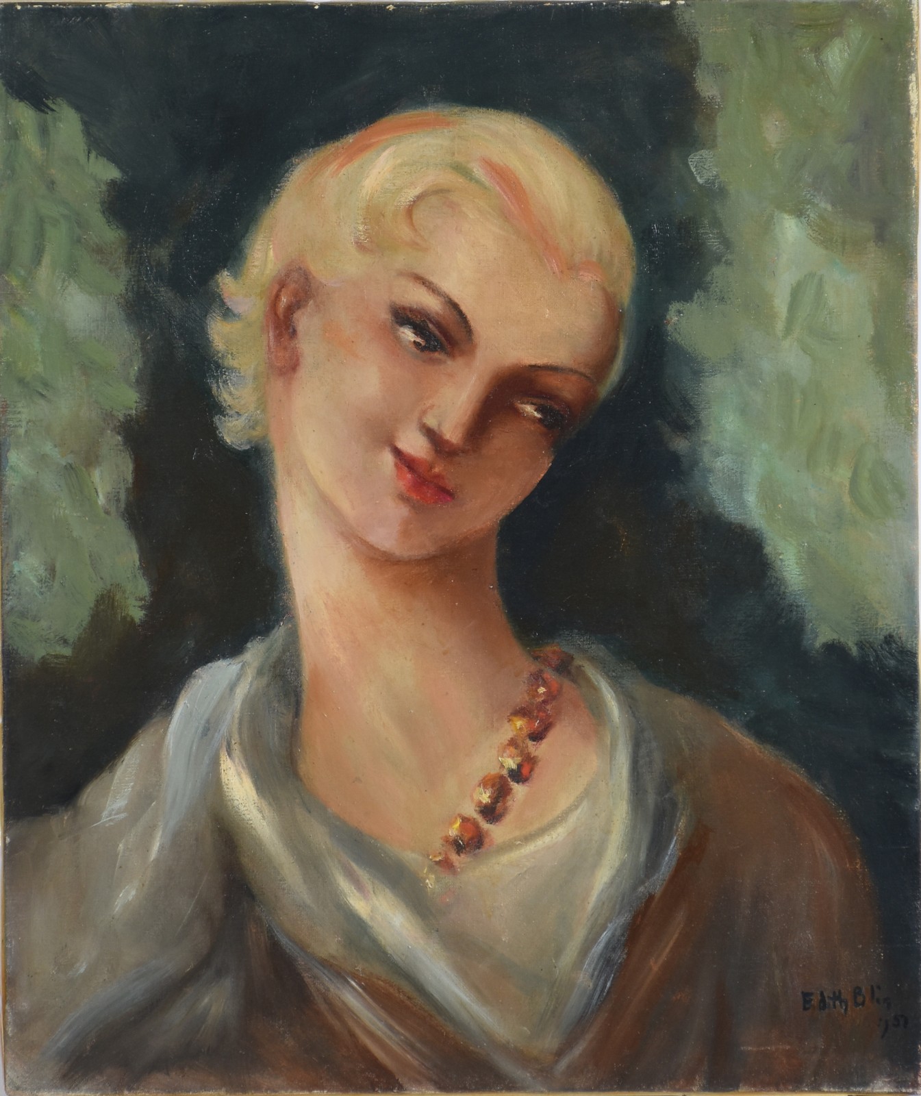 Edith Blin (1891-1983), Moça com Colar - foto 1 de 3