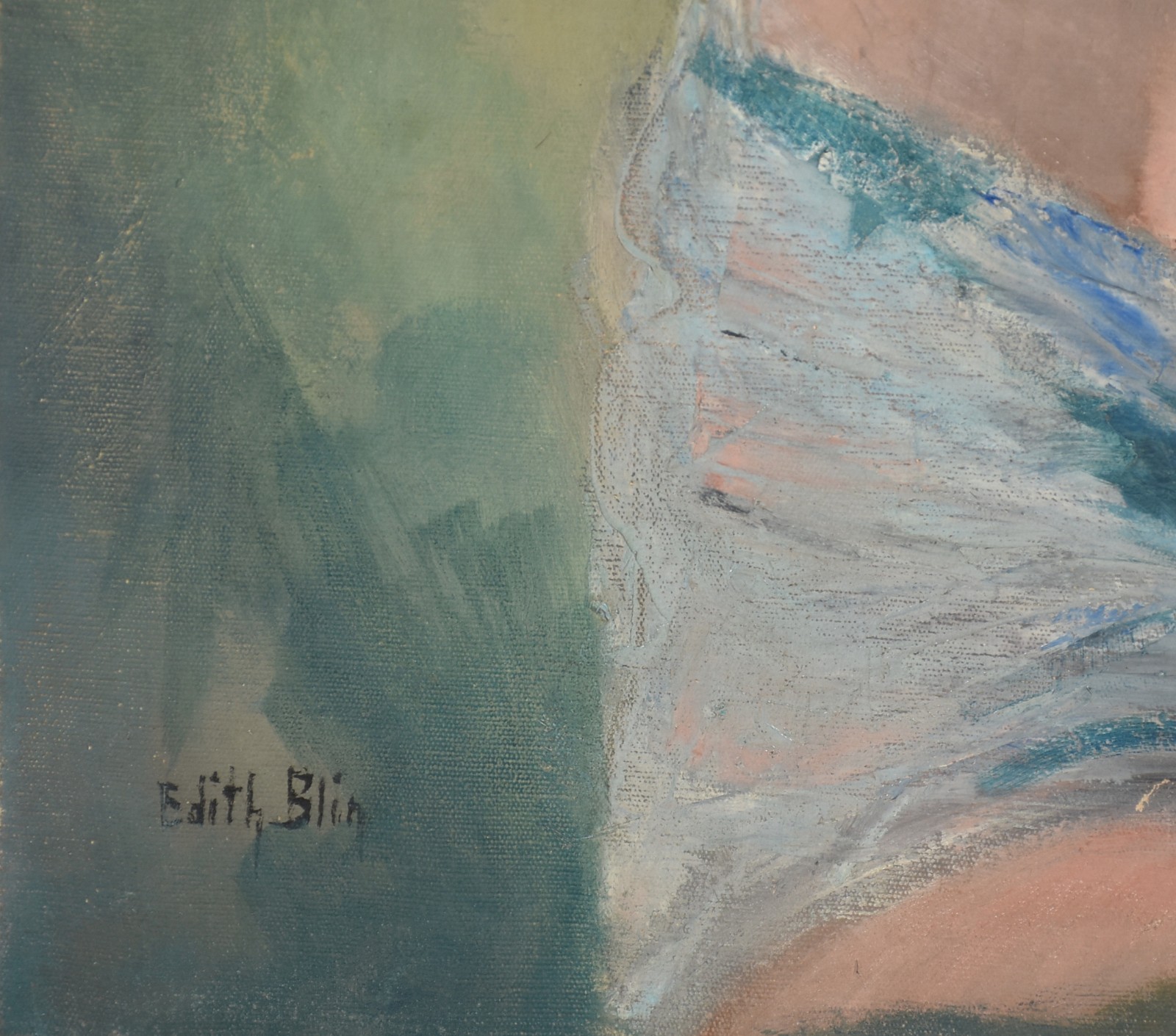 Edith Blin (1891-1983), Moça com Vestido Azul - foto 2 de 3