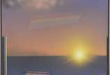 Ivan Freitas (1932-2006), Pôr do Sol - Acrílica sobre chapa industrializada - datado 1996.