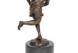 Escultura de petit bronze repres.¨O jogador ", ... - Escultura de petit bronze repres.¨O jogador ", base de mármore.  Altura total 25 cm.
