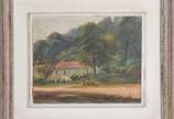GEORGE DE ARAUJO JORGE, Paisagem com casa - Óleo sobre tela.