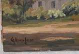 GEORGE DE ARAUJO JORGE, Paisagem com casa - Óleo sobre tela.
