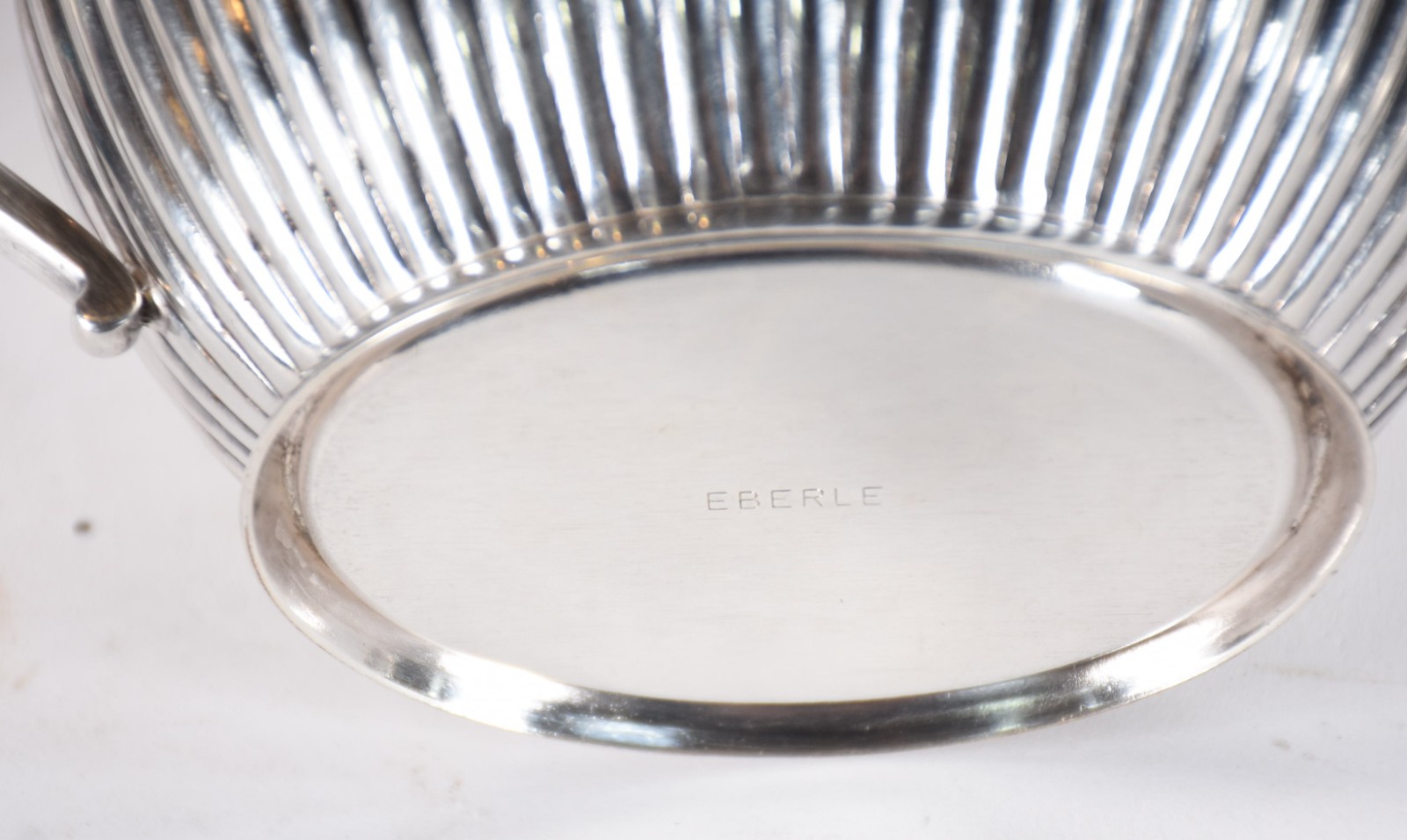 Baixela para chá e café de metal prateado Eberle composto de Bule... - foto 4 de 6