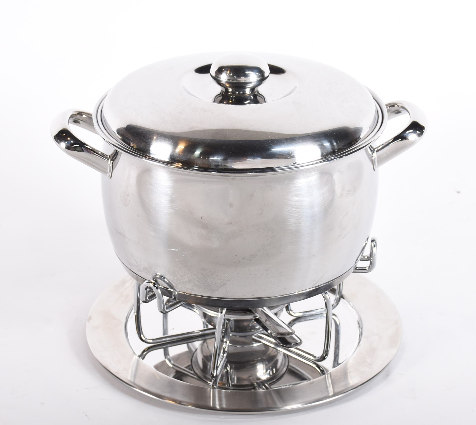 Caçarola com rechaud e presentoir de inox Tramontina. - foto 2 de 6
