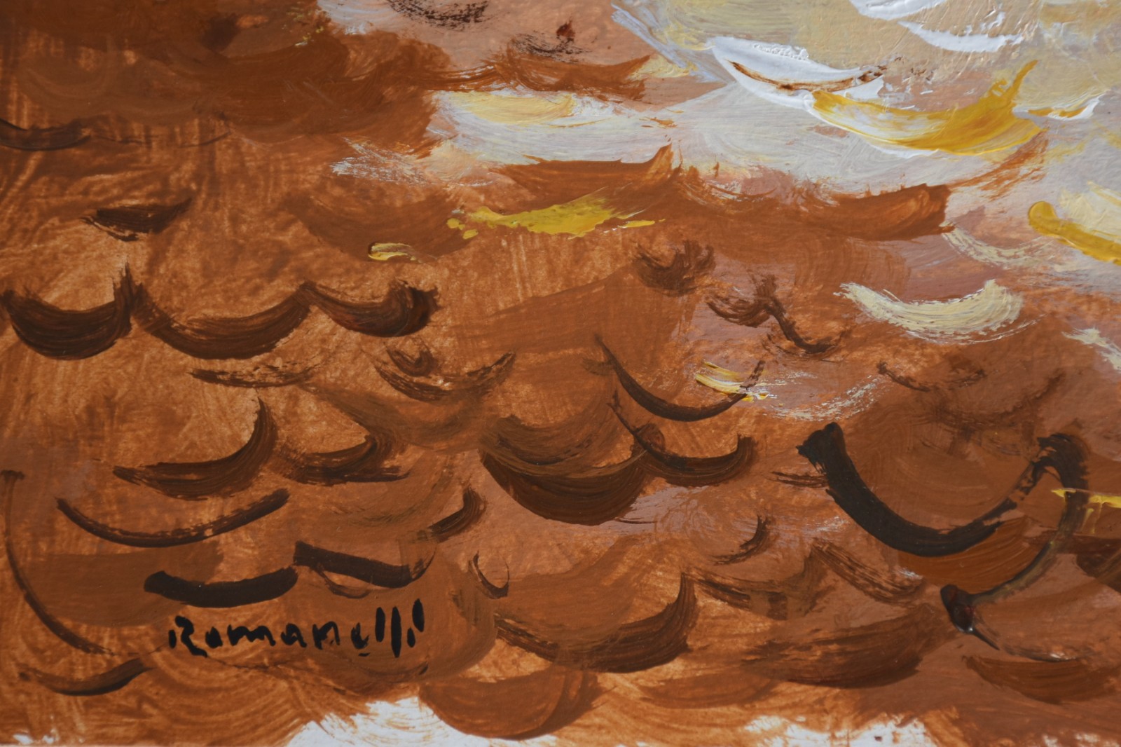 Armando Romanelli (1945), Marinha com Barco - foto 2 de 2