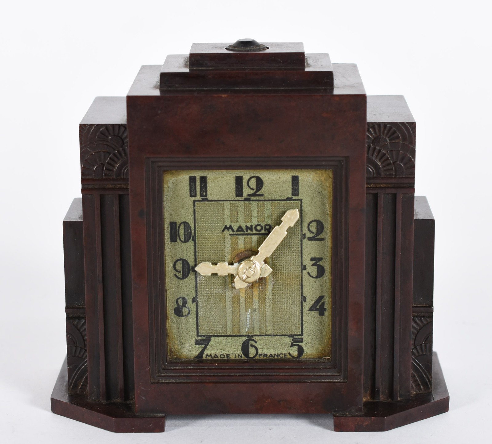 Relógio francês baquelite Art Deco, anos 30 (máquina parada). - foto 1 de 5