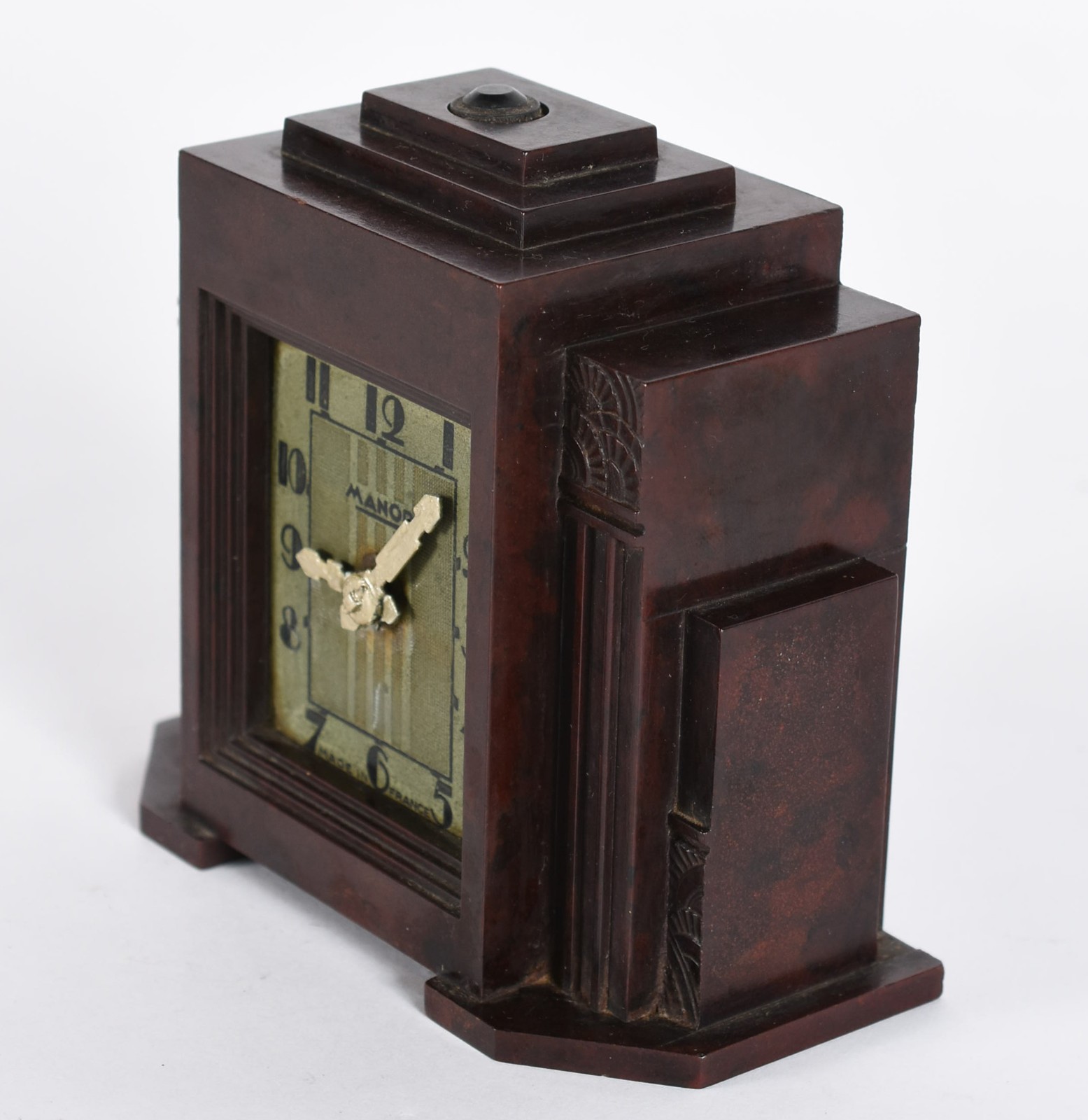 Relógio francês baquelite Art Deco, anos 30 (máquina parada). - foto 2 de 5