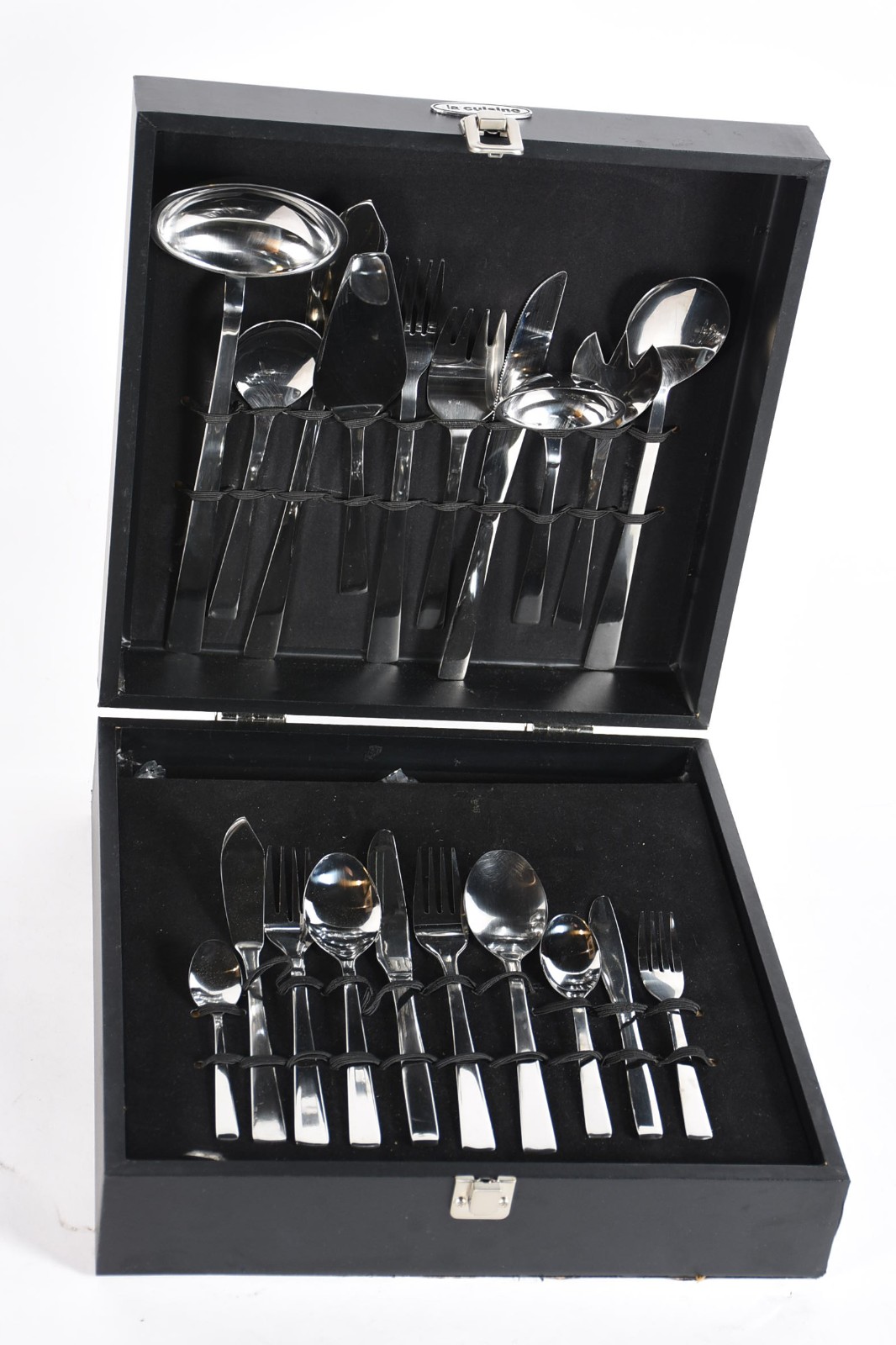 Faqueiro de inox La Cuisine composto de: 7 garfos, 7 facas e 6... - foto 4 de 6