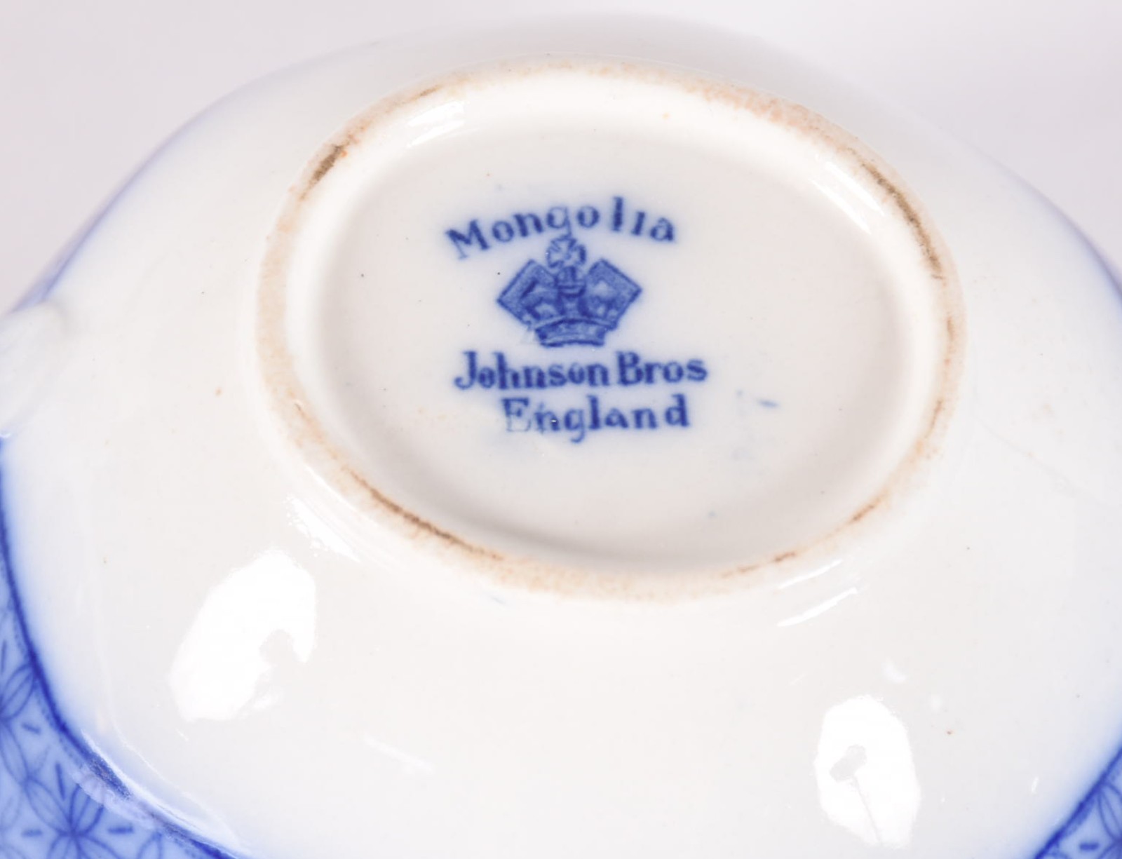 Parte de serviço de faiança inglesa azul borrão, "Mongolia - Johnson... - foto 5 de 6