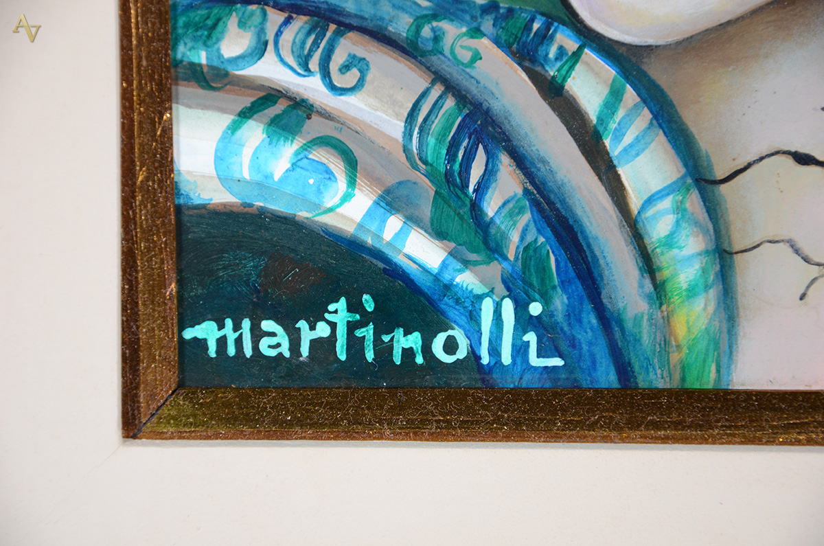 MARTINOLLI (1938) - Pastorale - ose - 20 x 26 - foto 3 de 4
