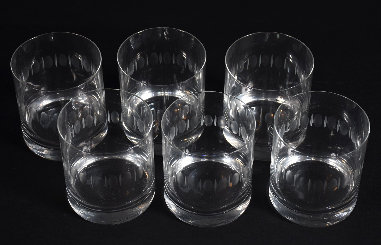 Seis copos de cristal para whisky. - foto 3 de 3