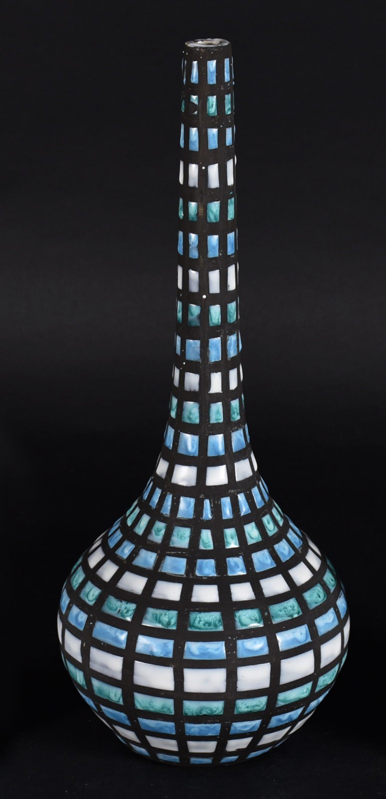 Vaso de cerâmica pintado à mão, Vallauris, cerca 1956, assinado. - foto 3 de 5