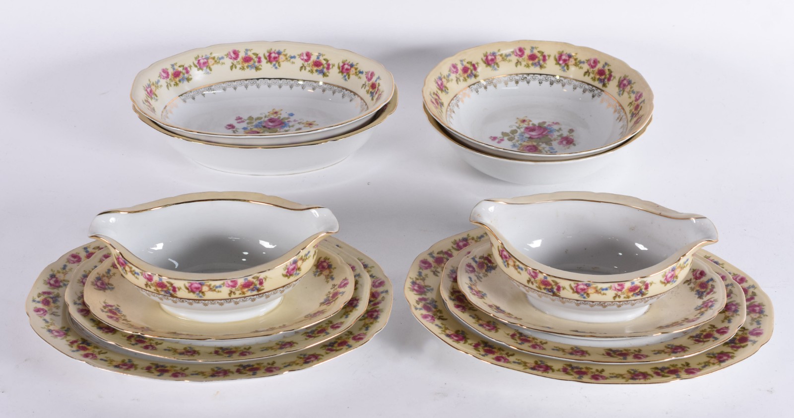 Aparelho de jantar, chá e café de porcelana japonesa "Gold Castle"... - foto 6 de 9