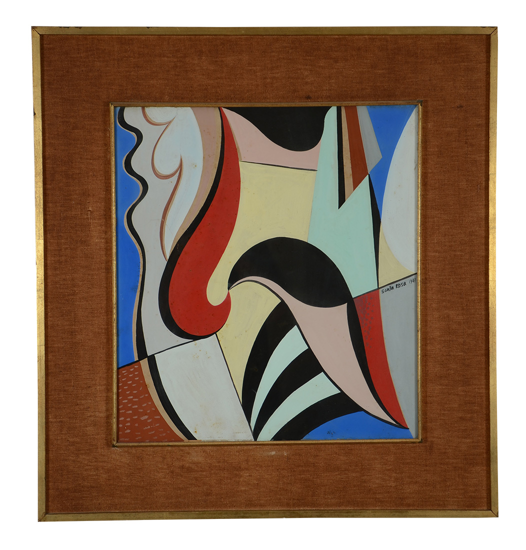 SANTA ROSA, Tomás (1909 - 1956) - Abstrato - datado 1941 - guache...