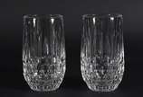 Oito copos em demi cristal para refresco. - Oito copos em demi cristal para refresco.