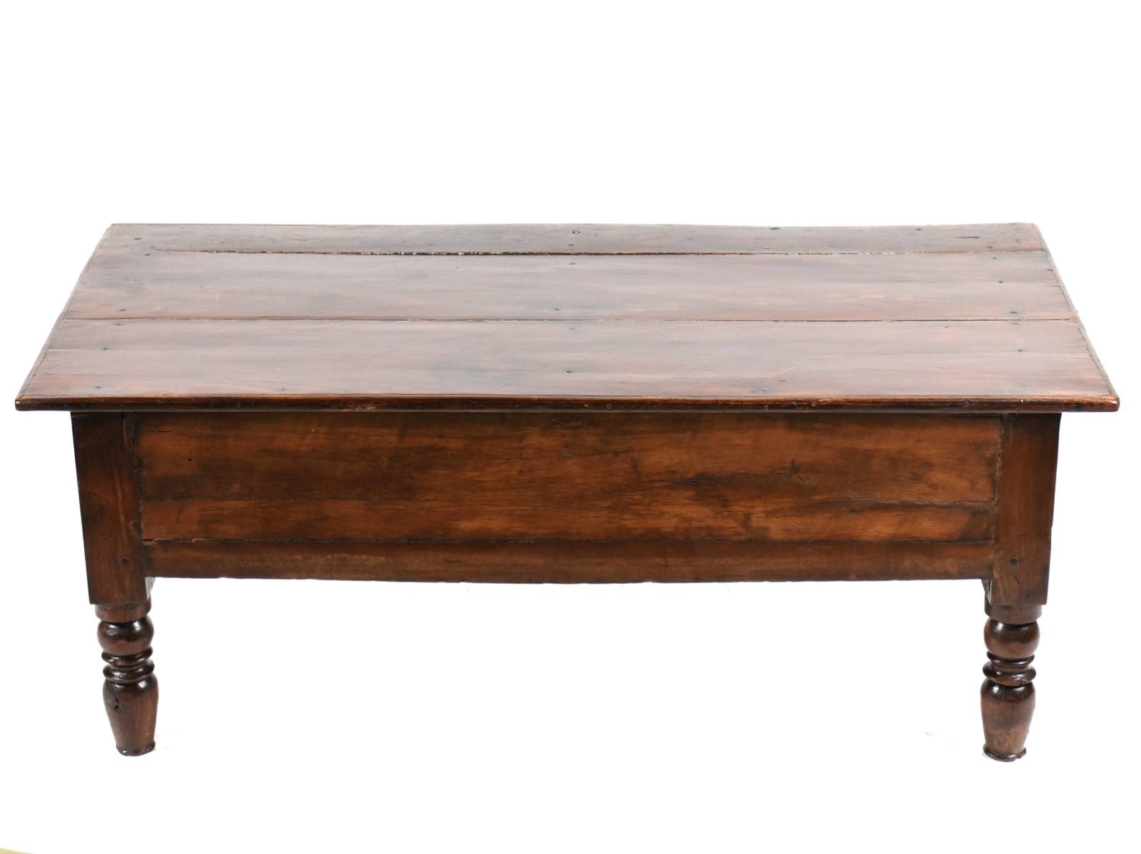 Mesa de centro de madeira nobre, estilo colonial brasileiro, com uma... - foto 5 de 5