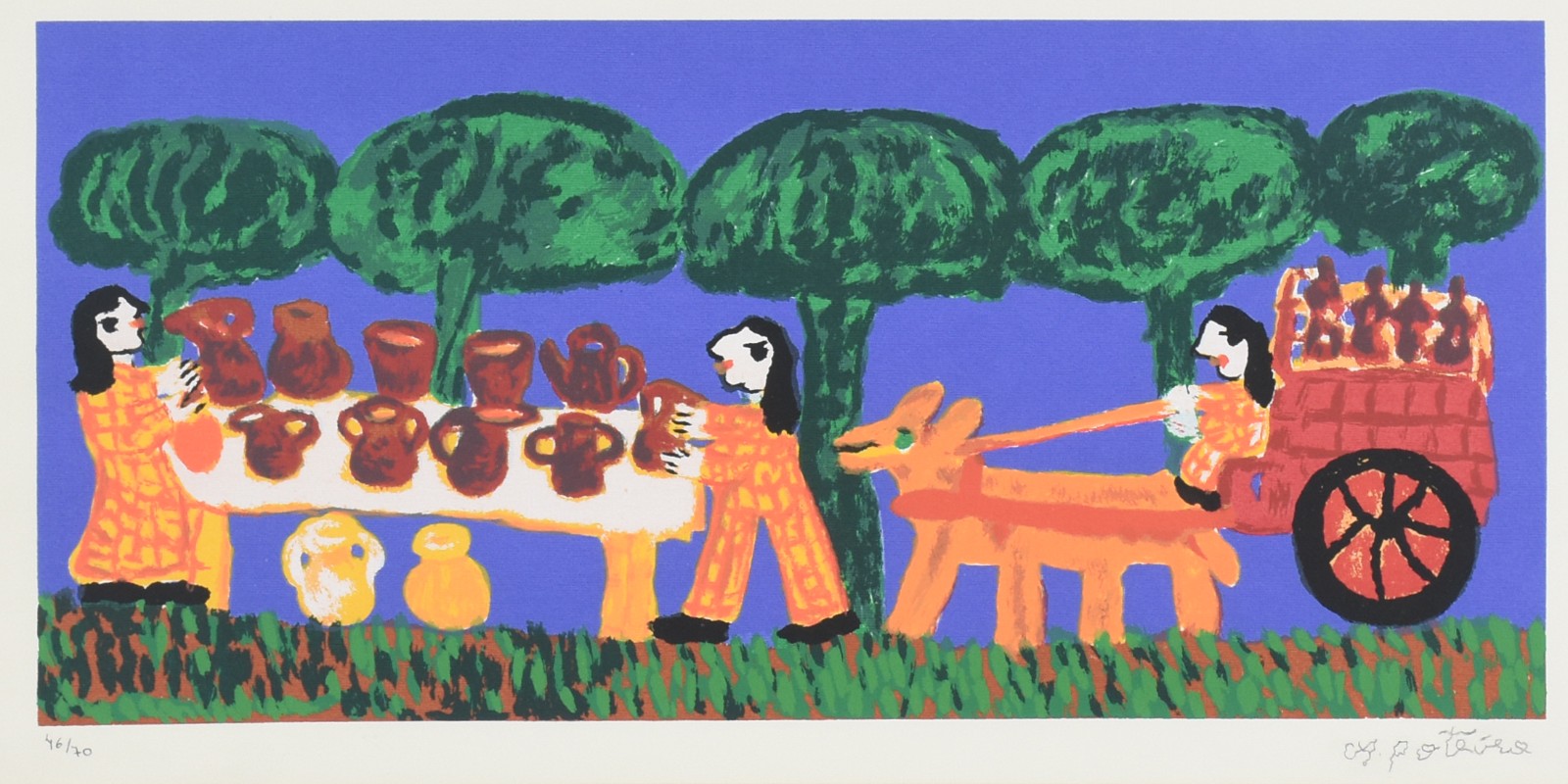Antônio Poteiro (1925-2010), Figuras com carroça - foto 1 de 5