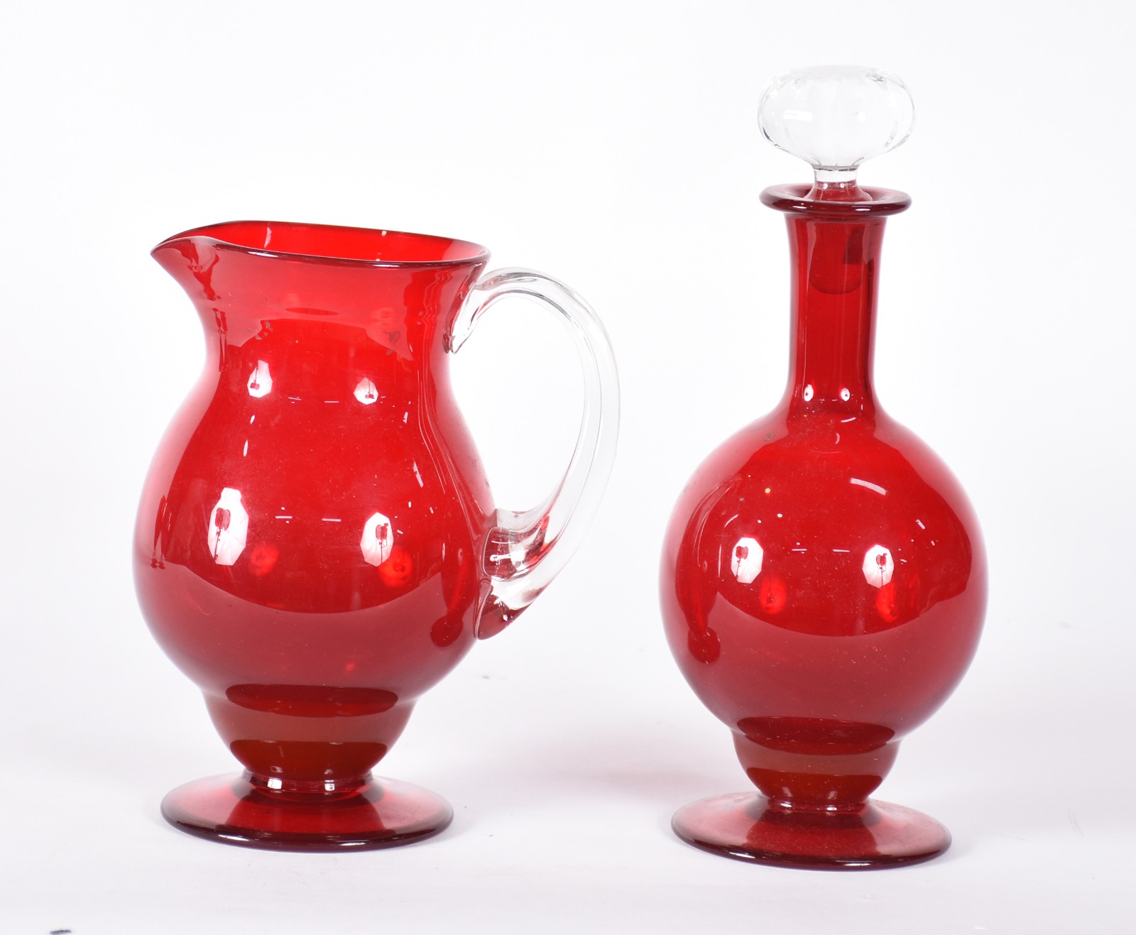 Serviço de taças de murano vermelho italiano composto de: 11 para... - foto 3 de 6