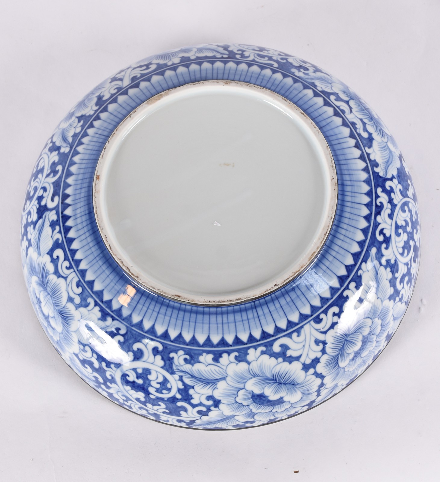 Grande bowl com tampo de porcelana oriental na cor azul e branca com... - foto 5 de 5