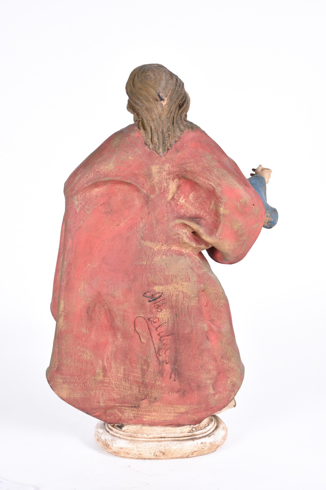 Imagem de terracota século XX representando São José de Botas. - foto 2 de 7