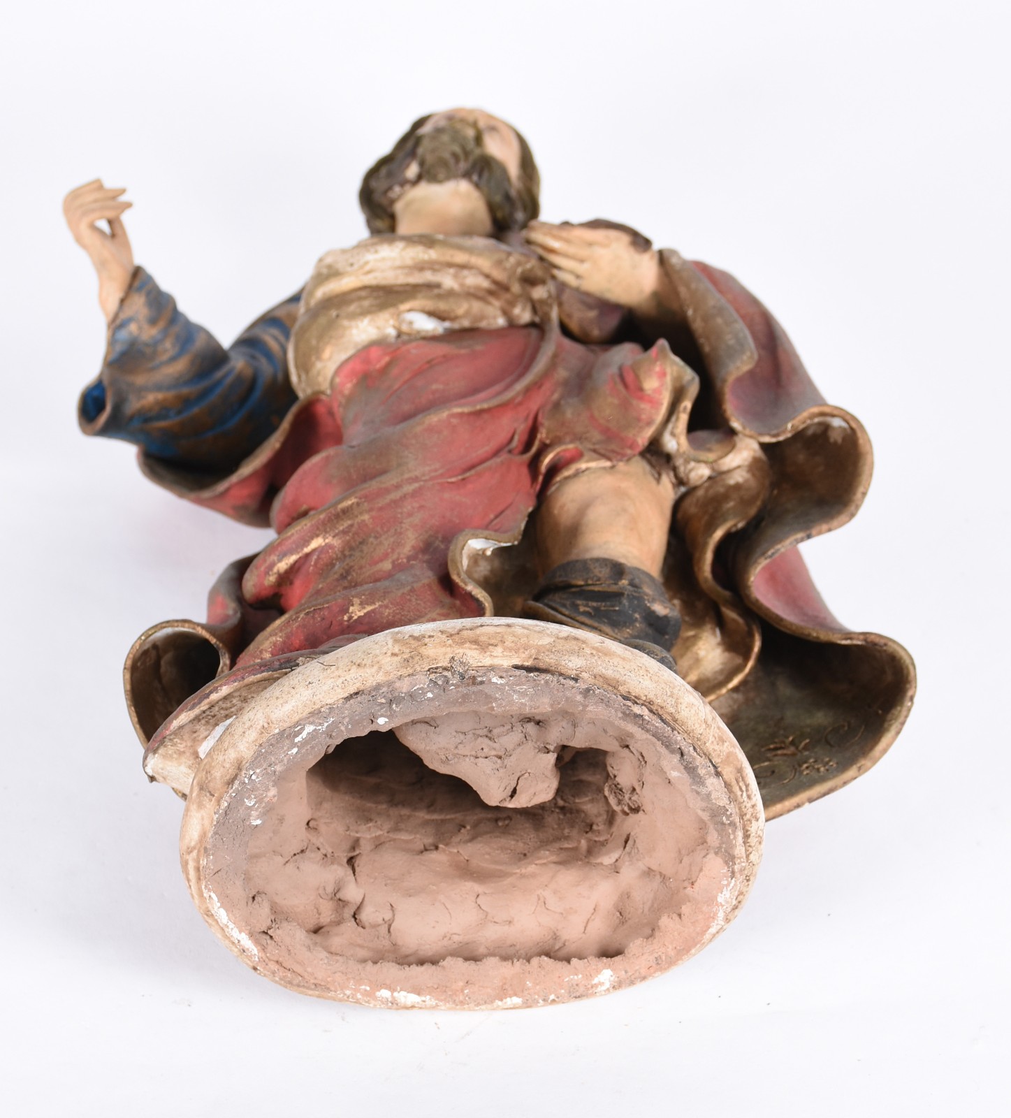 Imagem de terracota século XX representando São José de Botas. - foto 3 de 7
