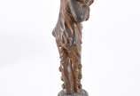 G.OMERTH (1895/1925), Pierrot - Escultura de bronze patinado, assinada. Pátina com desgastes.