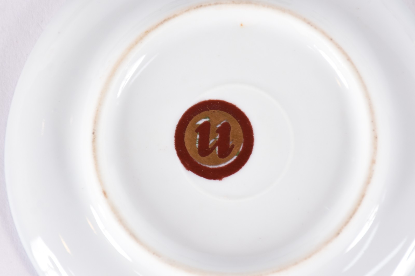 Lote com 18 xícaras de café com pires de porcelana azul cobalto e... - foto 4 de 6