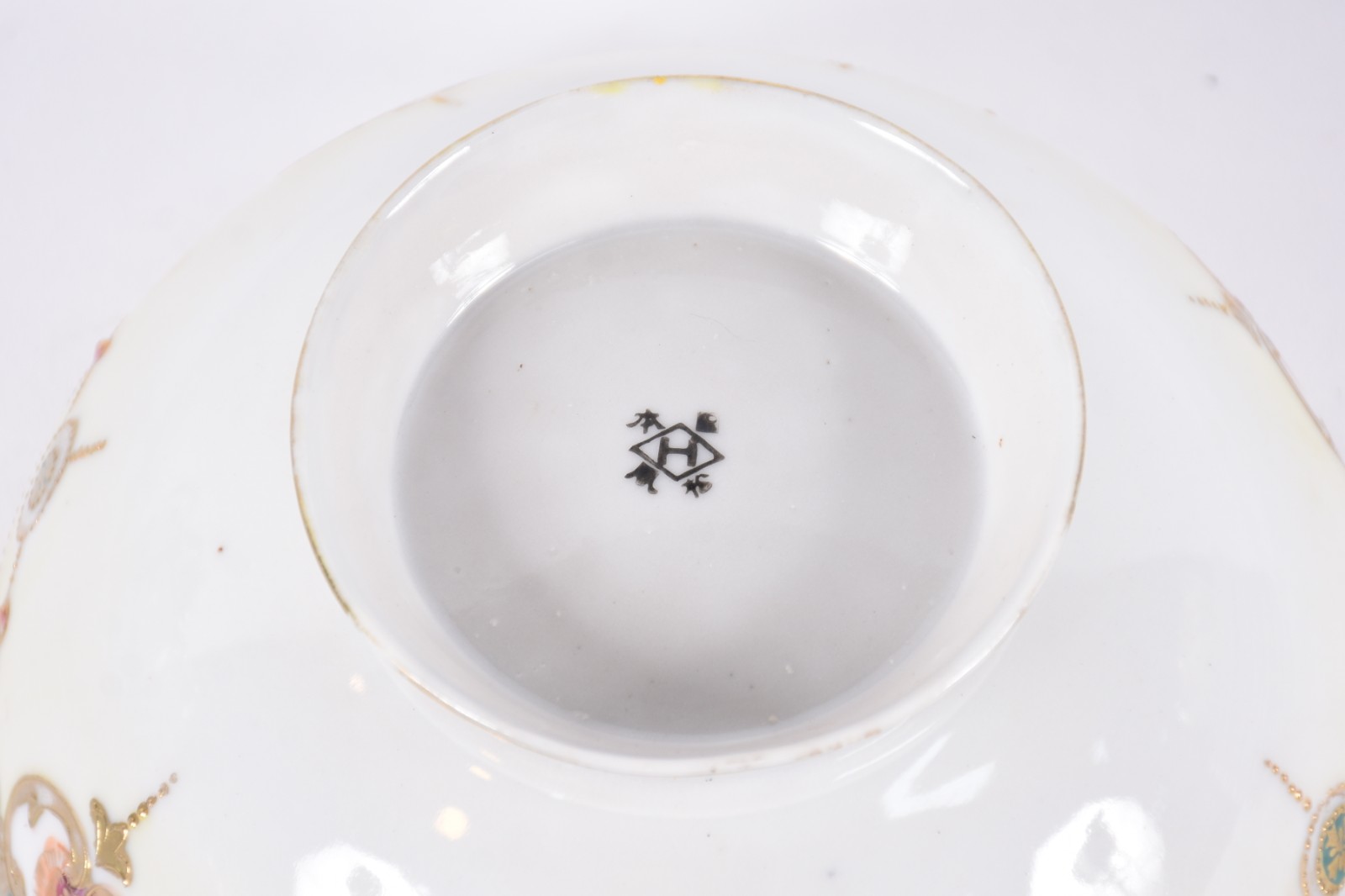 Serviço de chá e café de porcelana japonesa decorada com guirlandas... - foto 4 de 7