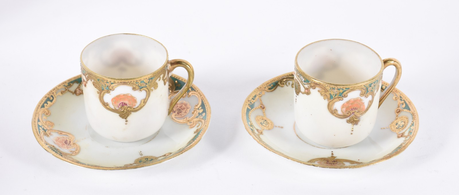 Serviço de chá e café de porcelana japonesa decorada com guirlandas... - foto 7 de 7