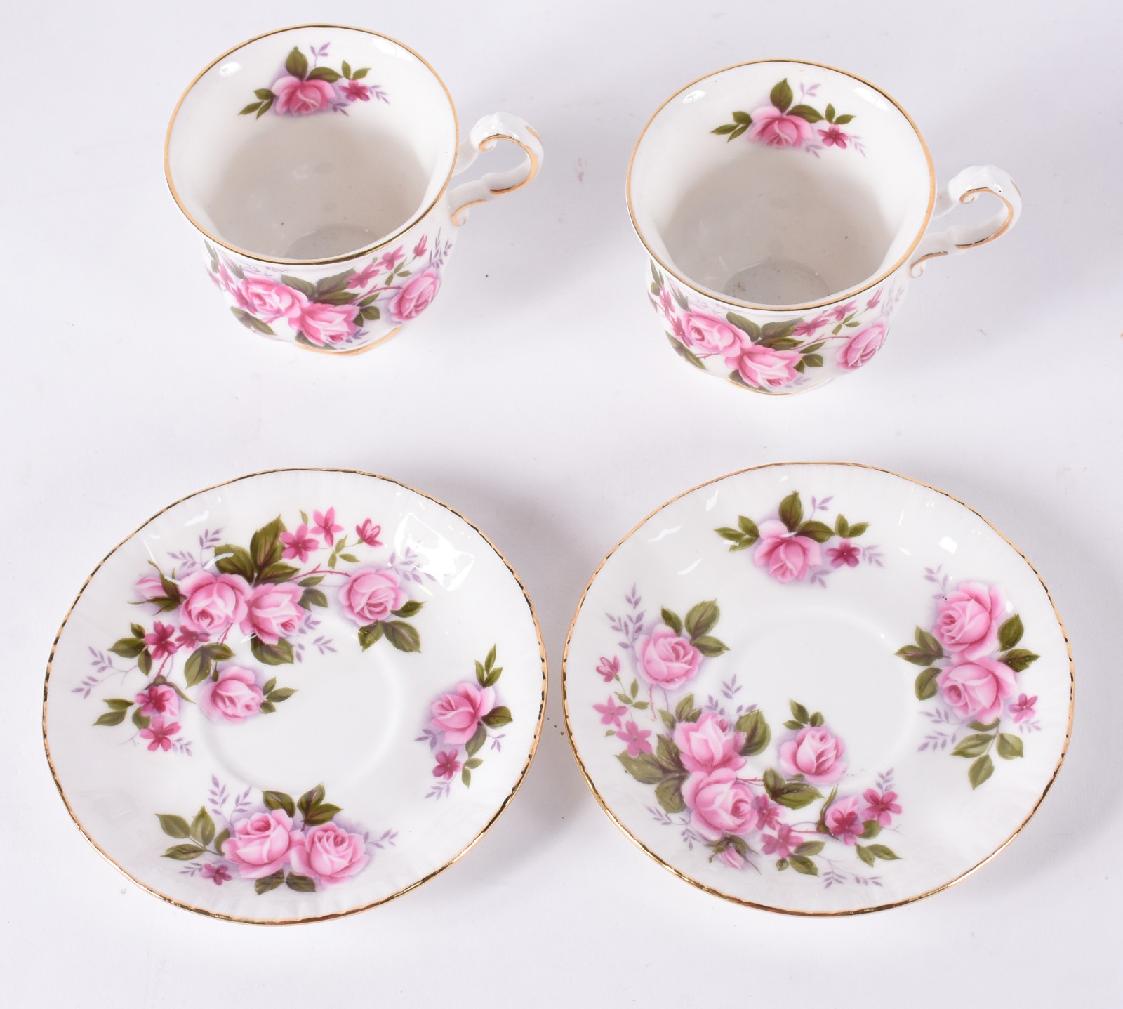 Oito xícaras de café de porcelana inglesa "Royal Standard" decoradas... - foto 3 de 5