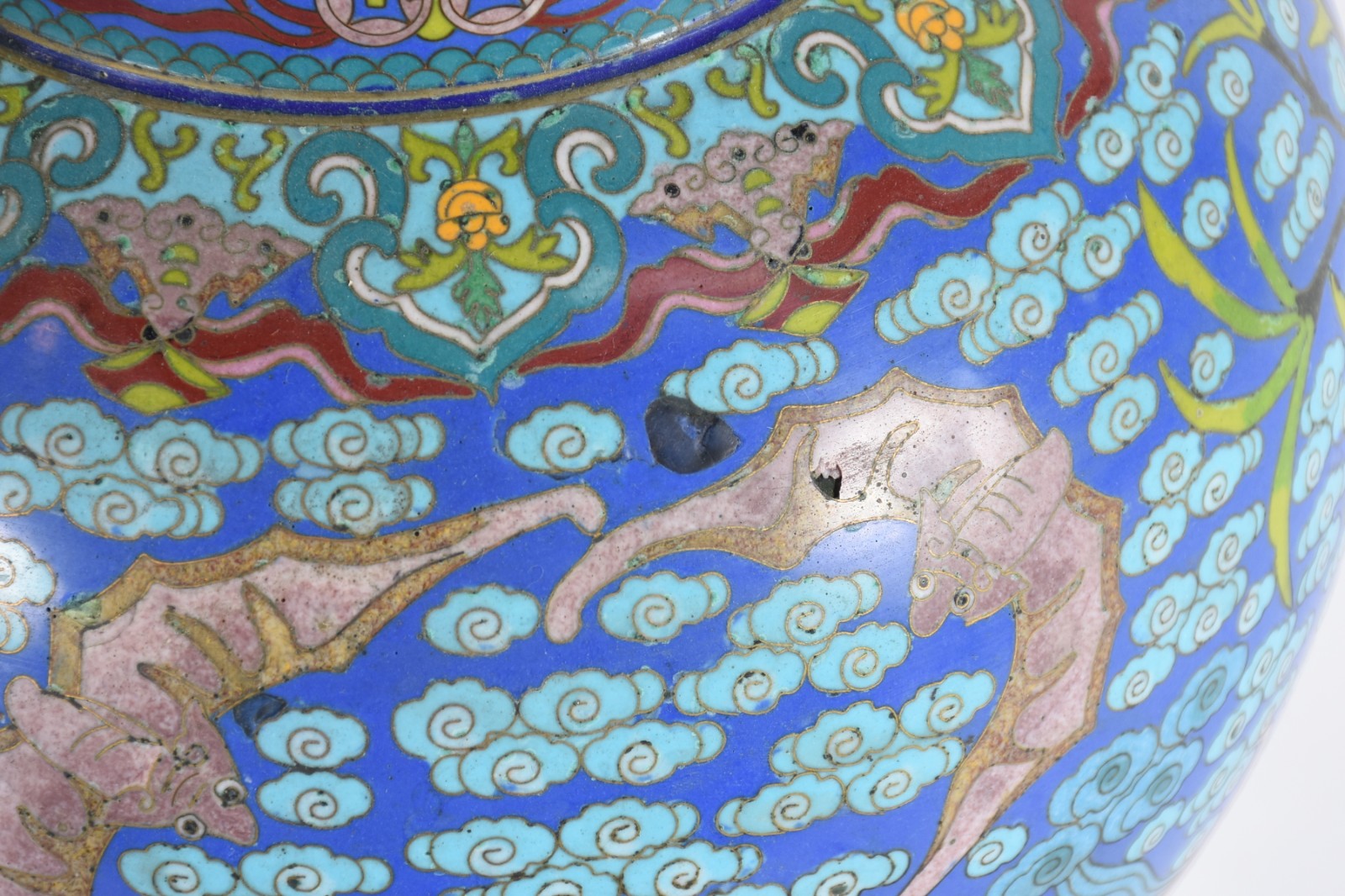 Par de belíssimos potiches de cloisonné chines ricamente decorados... - foto 5 de 7