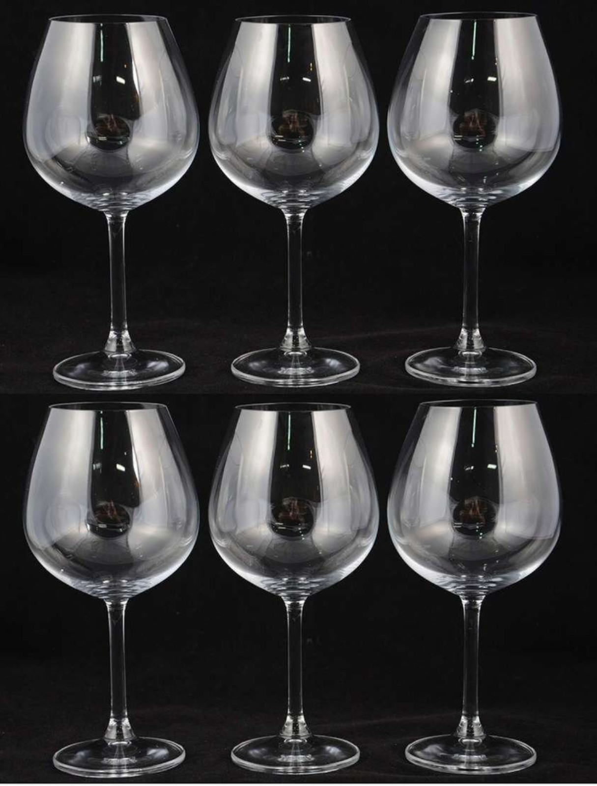 Seis taças de cristal feitio ballon, 650 ml. - foto 1 de 2