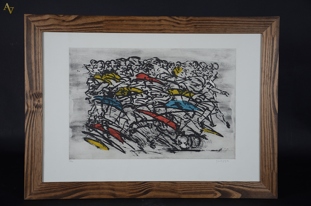ZARAGOZA - Gravura 30/44 - Corrida - 40 x 60