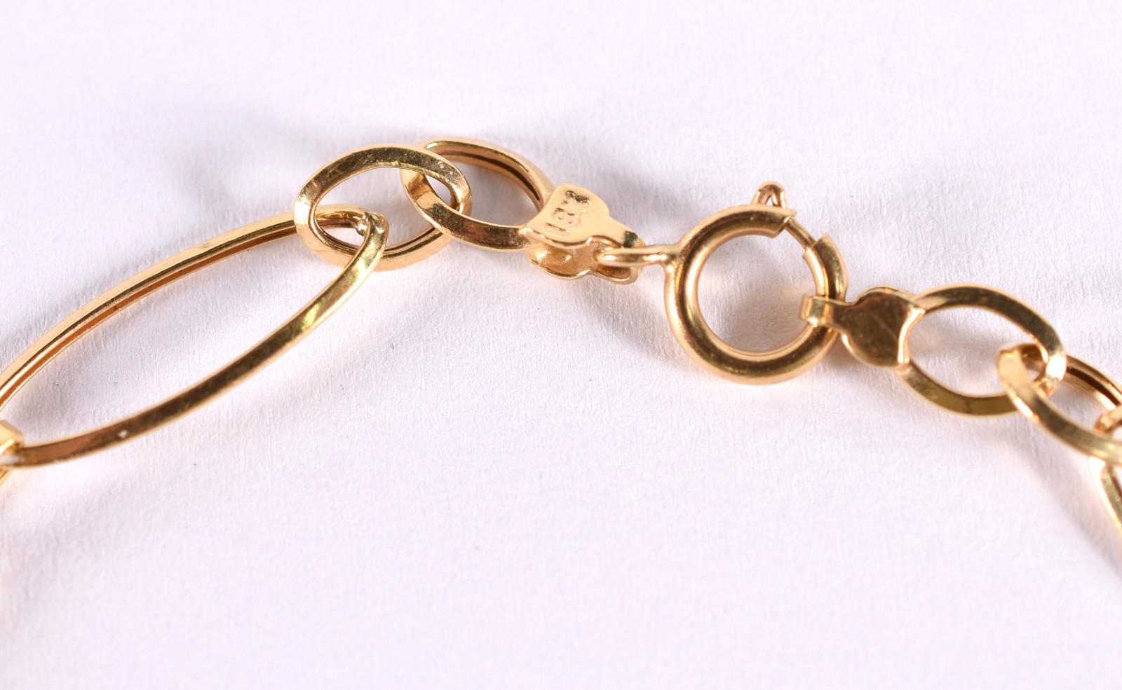 Pulseira de ouro 18k, contraste 750 (Por motivos de segurança a peça... - foto 3 de 3
