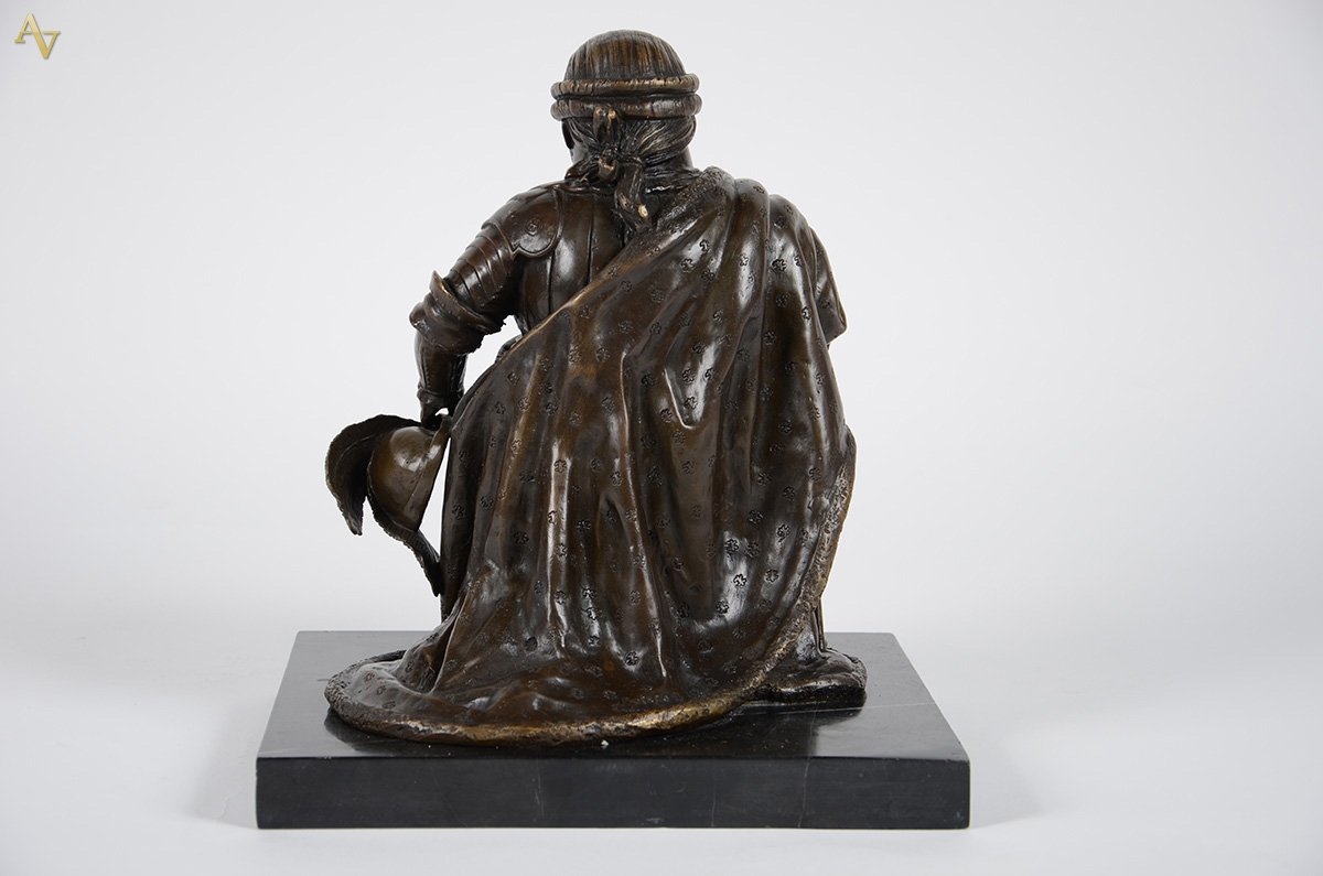 BOTERO - Escultura em bronze com base em mármore representando Luiz... - foto 2 de 4
