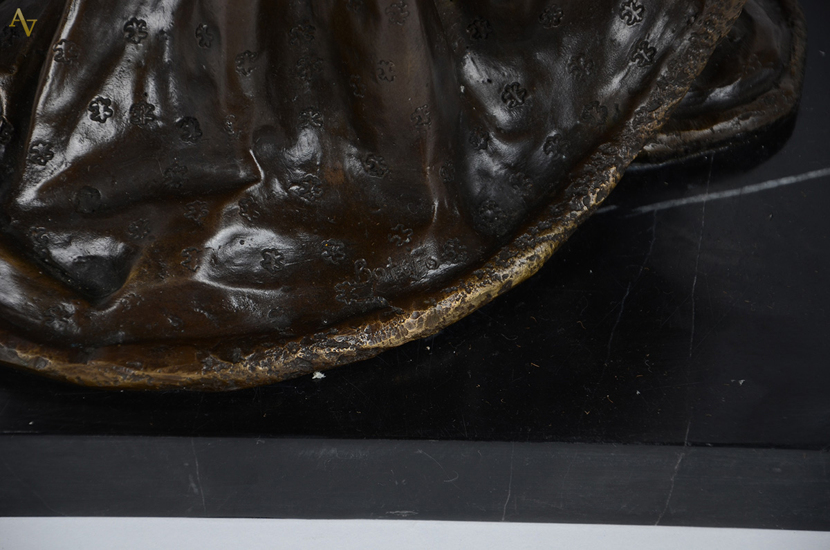 BOTERO - Escultura em bronze com base em mármore representando Luiz... - foto 4 de 4